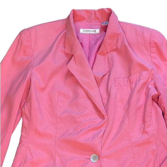 Vintage Collection Point of View Boyfriend Fit Barbie Pink Blazer Size Small - Picture 2 of 6